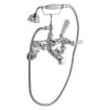 Bayswater White Wall Bath Shower Mixer With Lever & Hex Collar -Burlington shop bayswater bayt410