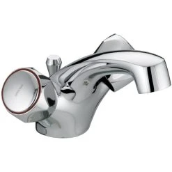 Bristan Club Dual Flow Basin Mixer With Waste – Metal Heads