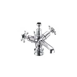 Burlington Birkenhead Regent Basin Mixer With Pop-Up Waste Chrome/Black