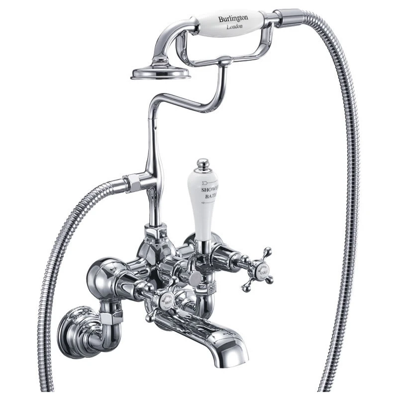 Burlington Claremont Regent Wall Mounted Bath Shower Mixer
