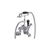 Burlington Claremont Regent Angled Wall Bath Shower Mixer Chrome/Black 1 Burlington Claremont Regent Angled Wall Bath Shower Mixer Chrome/Black -Burlington shop burlington clr21bla