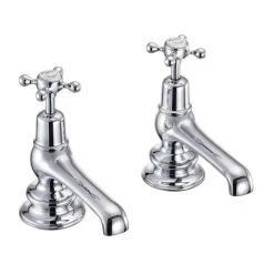 Burlington Claremont Regent Bath Taps Chrome/Medici