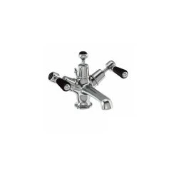 Burlington Kensington Basin Mixer With Pop-Up Waste Chrome/Black