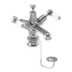 Burlington Kensington Regent Basin Mixer With Plug & Chain Waste