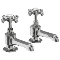 Burlington Stafford Bath Pillar Taps