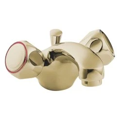 Deva Profile Mono Basin Mixer With Pop Up Waste Gold