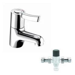 Deva Lever Action Sequential Mono Basin Mixer With Blending Valve