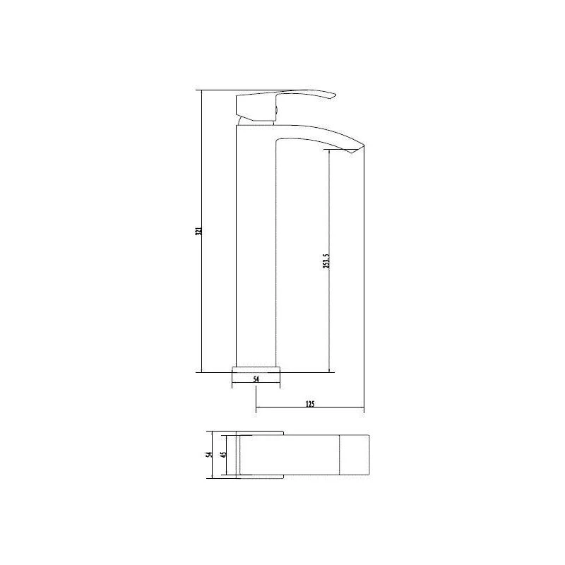 Deva Swoop MK2 Tall Mono Basin Mixer - Image 2