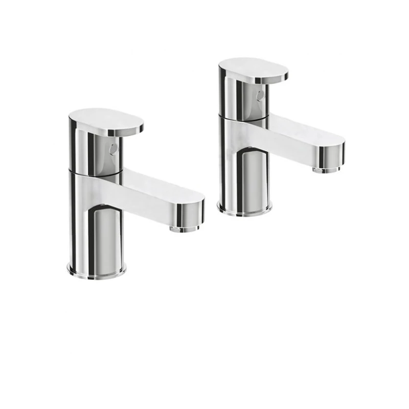 Essential Osmore Bath Pillar Taps Chrome