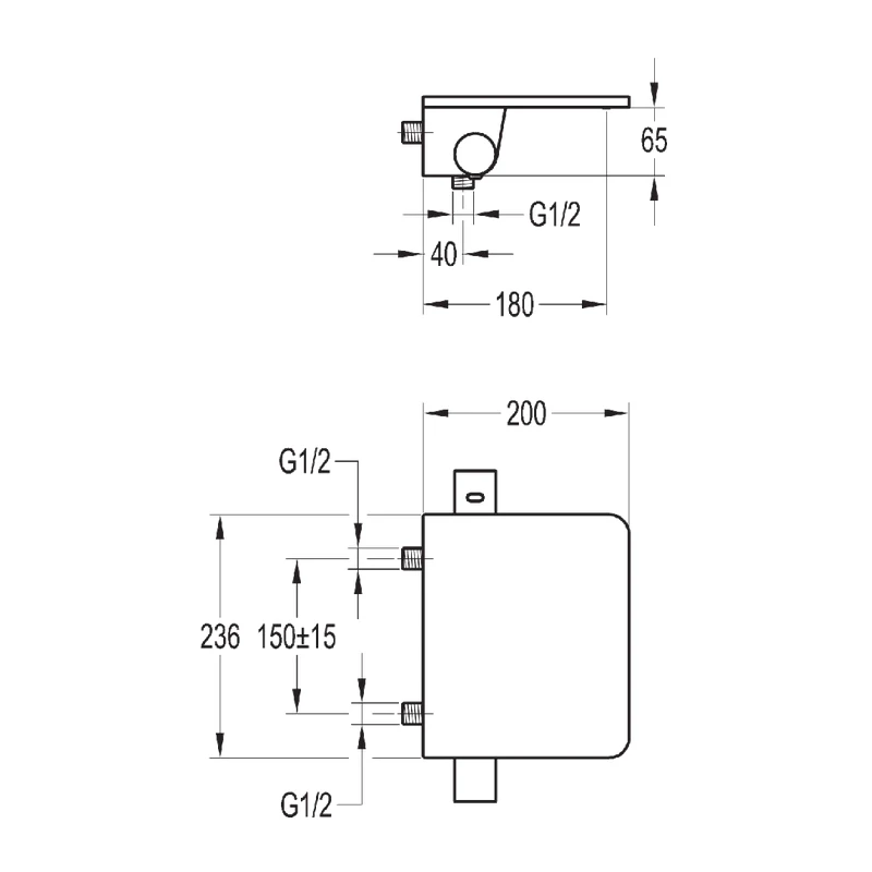 Flova Annecy Wall Thermostatic Bath Shower Mixer & Glass Shelf Flova Annecy Wall Thermostatic Bath Shower Mixer & Glass Shelf -Burlington shop flova antwmbsmgl 2