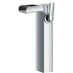 Flova Cascade Tall Single Lever Basin Mixer With Clicker Waste