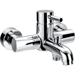 Flova Levo Wall Mounted Manual Bath Shower Mixer With Handset