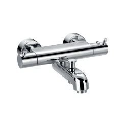Flova Levo Wall Mounted Thermostatic Exposed Bath Shower Mixer