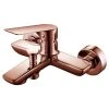 Frontline Aquaflow Sleek Wall Mounted Bath Shower Mixer Rose Gold