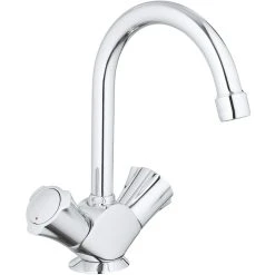 Grohe Costa L 2 Handle Basin Mixer With Pop Up Waste 21375