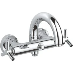 Grohe Atrio Wall Bath Shower Mixer Y-Handle Chrome