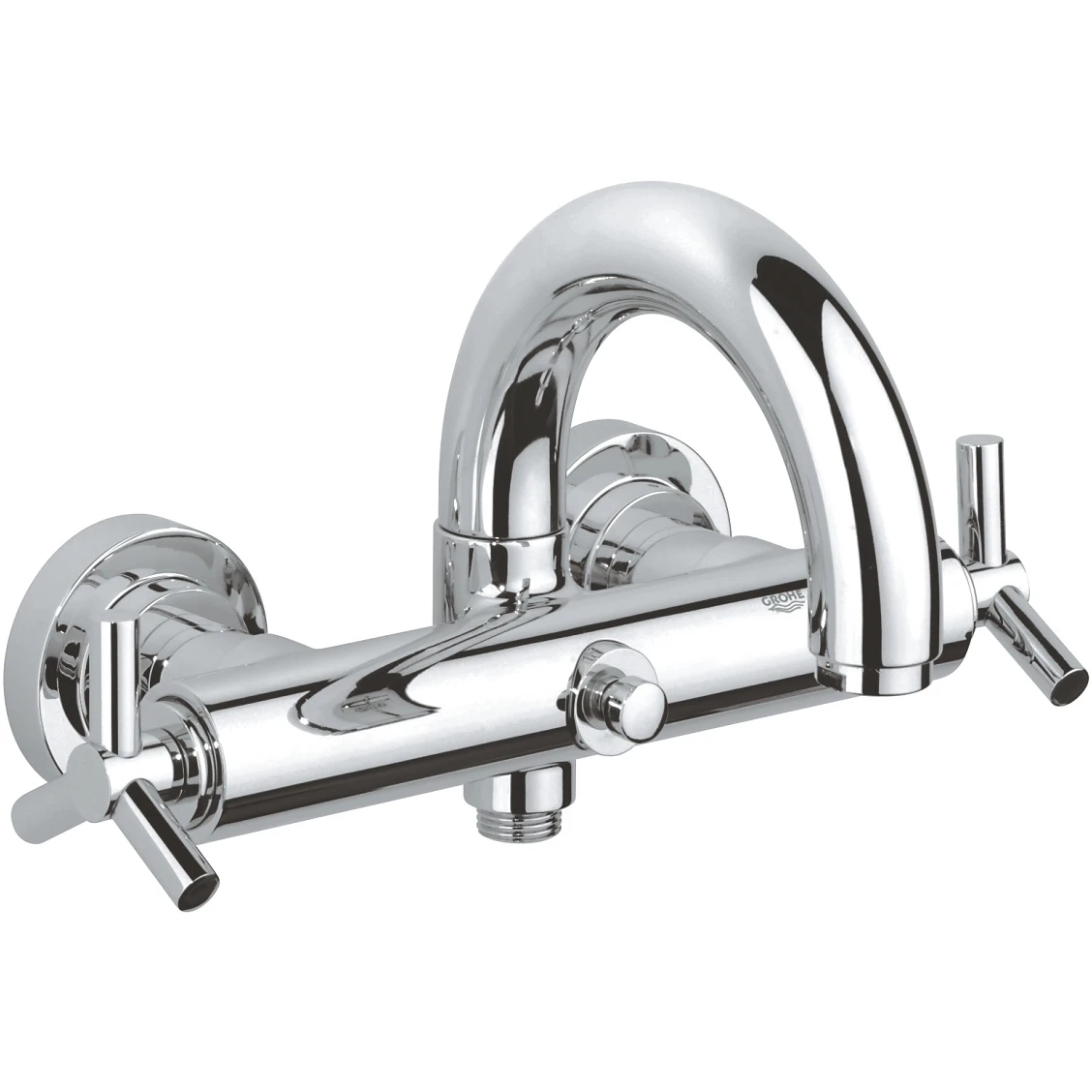 Grohe Atrio Wall Bath Shower Mixer Y-Handle Chrome Grohe Atrio Wall Bath Shower Mixer Y-Handle Chrome -Burlington shop grohe 25010000