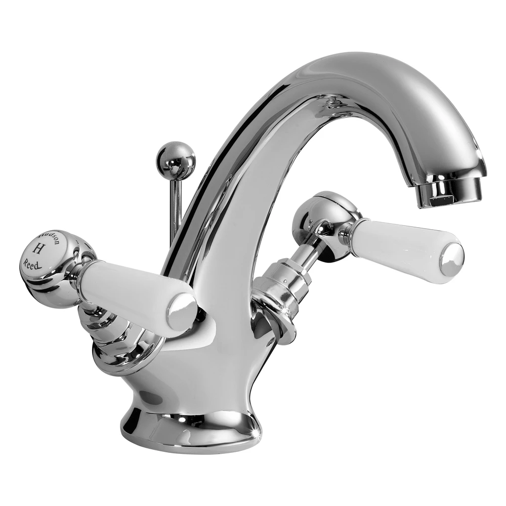Hudson Reed White Topaz Lever Mono Basin Mixer Hex Hudson Reed White Topaz Lever Mono Basin Mixer Hex -Burlington shop hudson reed bc305hl