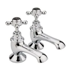 Hudson Reed Black Topaz Crosshead Bath Taps