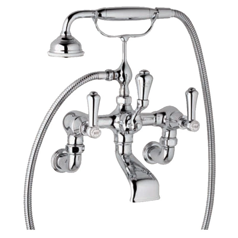 Perrin & Rowe Georgian Wall Bath Shower Mixer, Lever