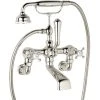 Perrin & Rowe Georgian Wall Bath Shower Mixer, Cross -Burlington shop perrin rowe 3007cp