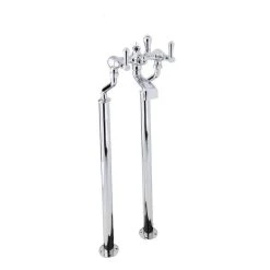 Perrin & Rowe Georgian Floor Bath Shower Mixer, Lever