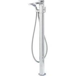 Perrin & Rowe Hoxton Freestanding Bath Shower Mixer Pewter
