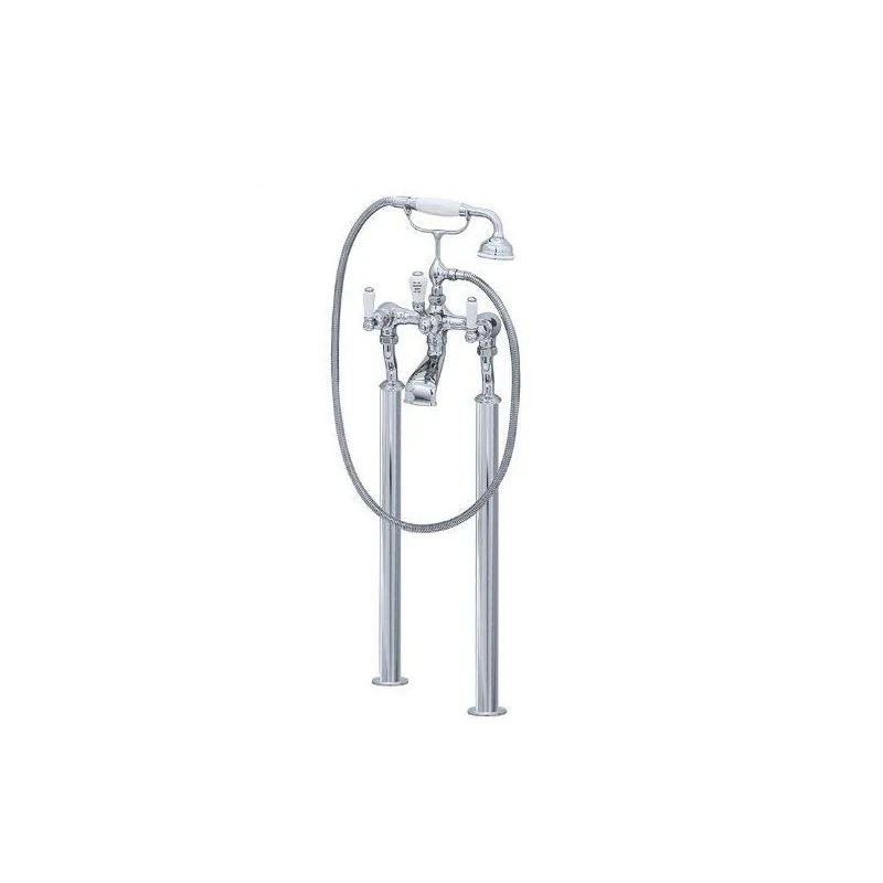 Perrin & Rowe Traditional Bath Shower Mixer & Floor Legs, Lever Perrin & Rowe Traditional Bath Shower Mixer & Floor Legs, Lever -Burlington shop perrin rowe 3520 1cp