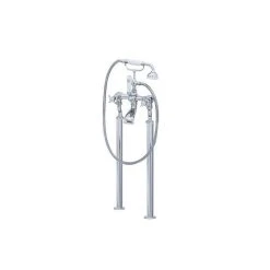 Perrin & Rowe Traditional Bath Shower Mixer Tap & Floor Legs