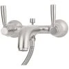 Perrin & Rowe Wall Bath Shower Mixer With Lever Handles Nickel -Burlington shop perrin rowe 3817ni