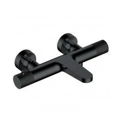 RAK CERAMICS RAK Amalfi Thermostatic Wall Bath Shower Mixer Matt Black