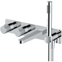 RAK CERAMICS RAK Amalfi Horizontal Valve With Handset & Bath Spout Chrome