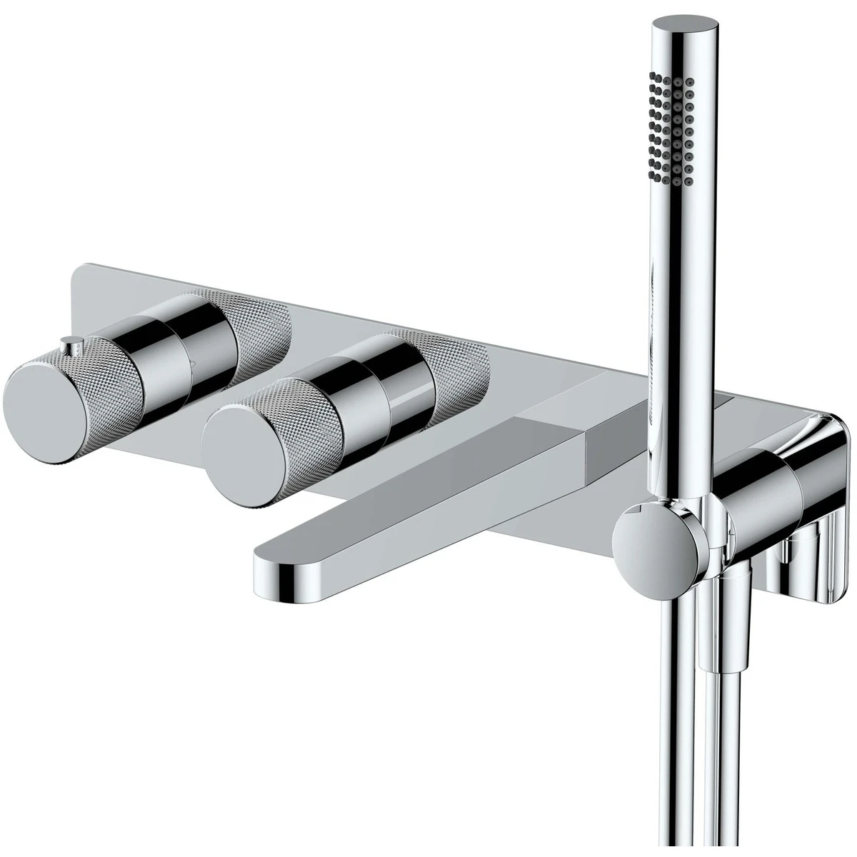 RAK Amalfi Horizontal Valve with Handset & Bath Spout Chrome RAK CERAMICS RAK Amalfi Horizontal Valve With Handset & Bath Spout Chrome -Burlington shop rak rakama3306c