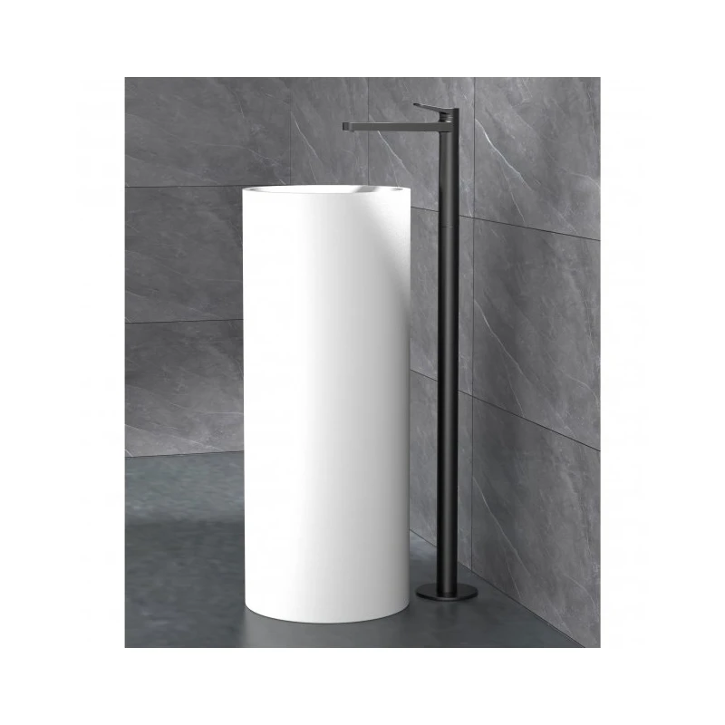 RAK CERAMICS RAK Petit Round Freestanding Basin Mixer Matt Black - Image 2