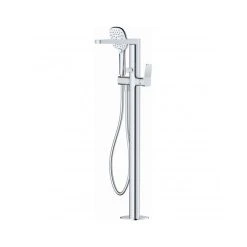 RAK CERAMICS RAK Petit Square Freestanding Bath Shower Mixer Chrome