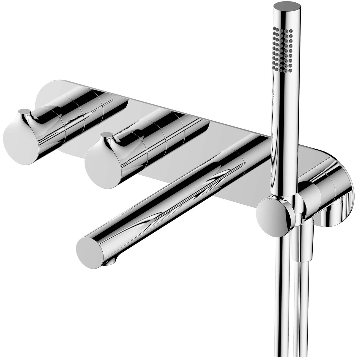 RAK CERAMICS RAK Sorrento Horizontal Shower Valve With Handset & Spout Chrome