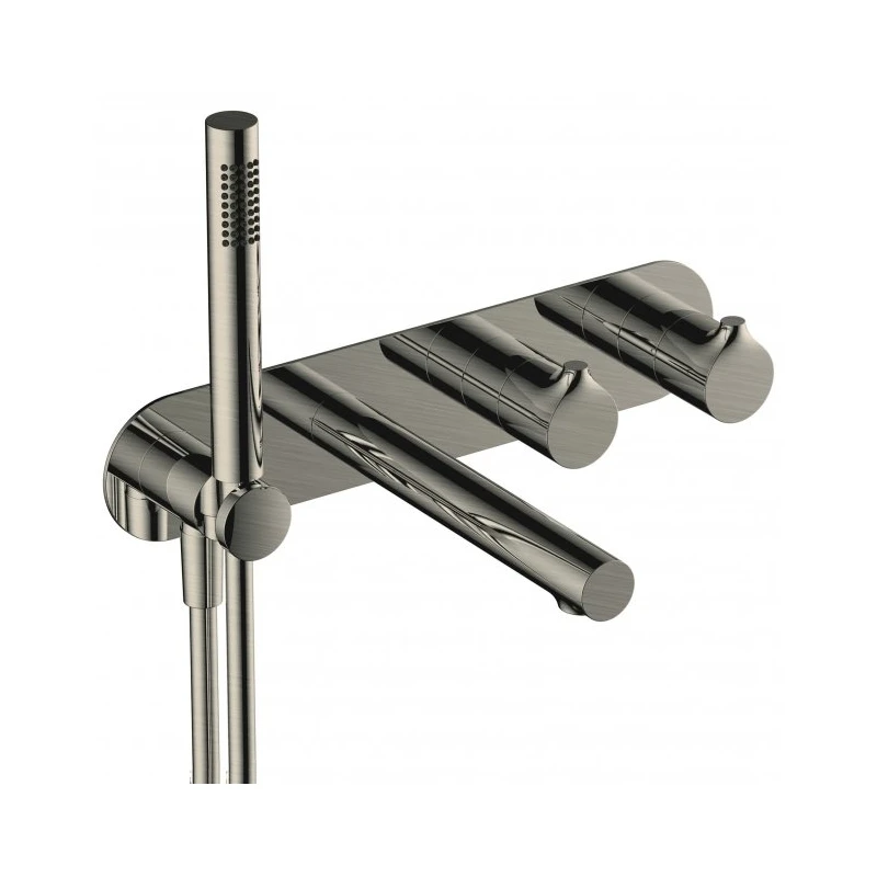 RAK Sorrento Dual Outlet Shower Valve with Handset & Spout Brushed Nickel RAK CERAMICS RAK Sorrento Dual Outlet Shower Valve With Handset & Spout Brushed Nickel -Burlington shop rak raksor3306n