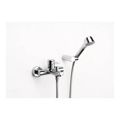 Roca Targa Wall Mounted Bath Shower Mixer & Kit Chrome