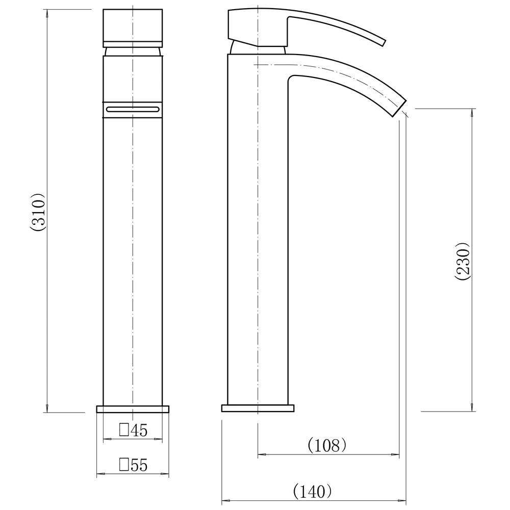 Trisen Knole Tall Mono Basin Mixer Tap Chrome - Image 2